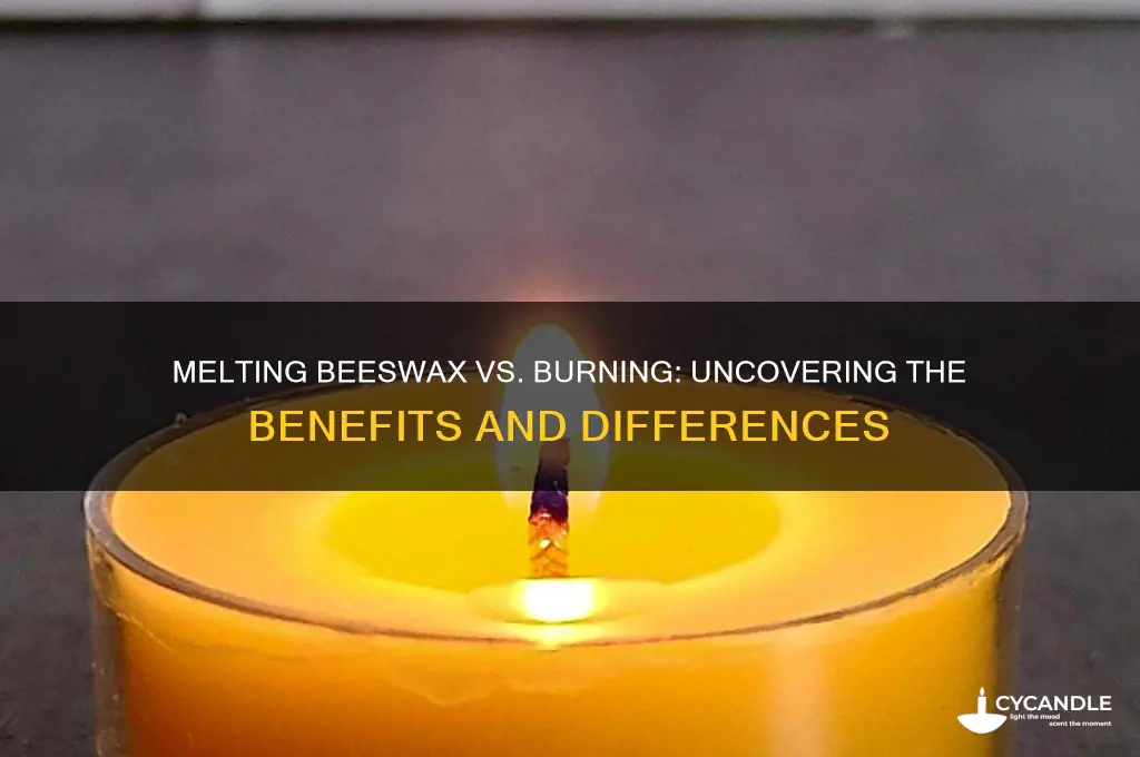 does melting beeswax have the same benefits as burning