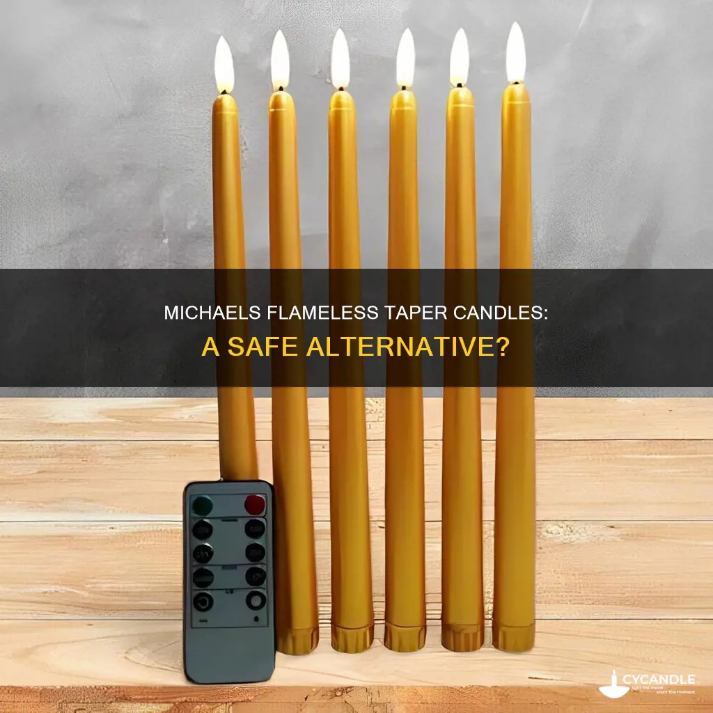 does michaels have flameless taper candles