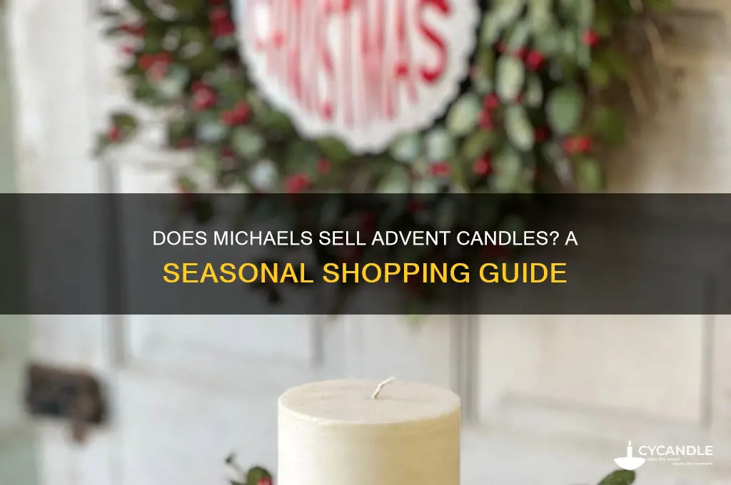 does michaels sell advent candles