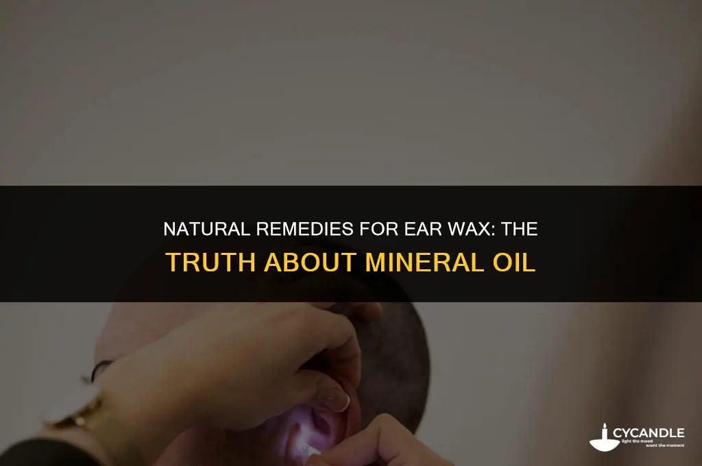 does mineral oil help ear wax