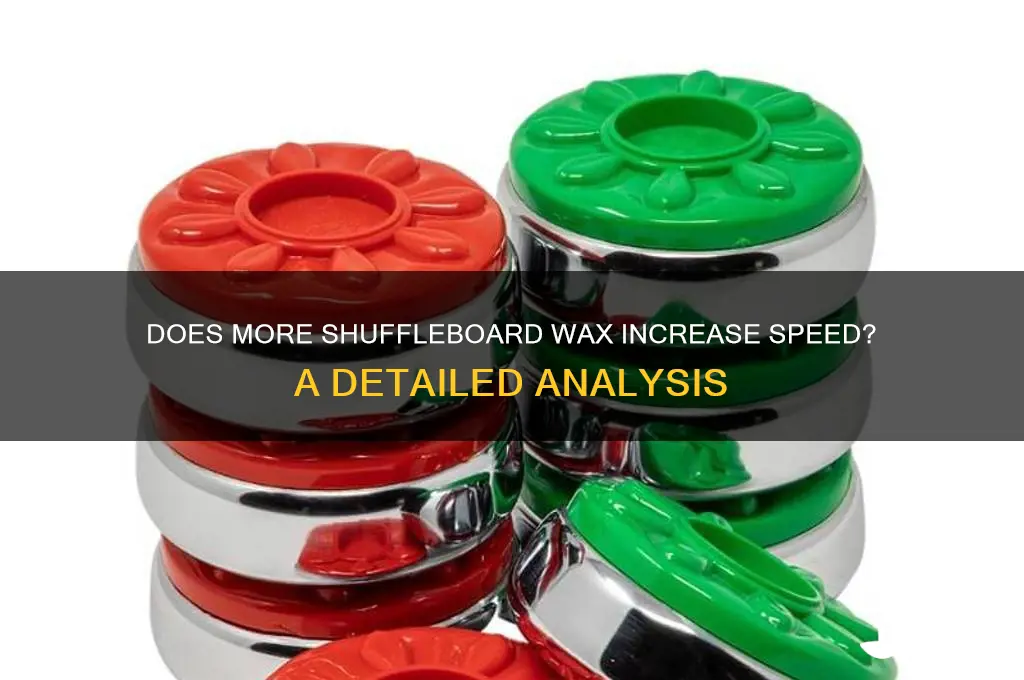 does more shuffleboard wax make faster