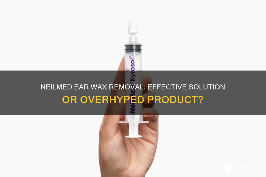 does neilmed ear wax removal work