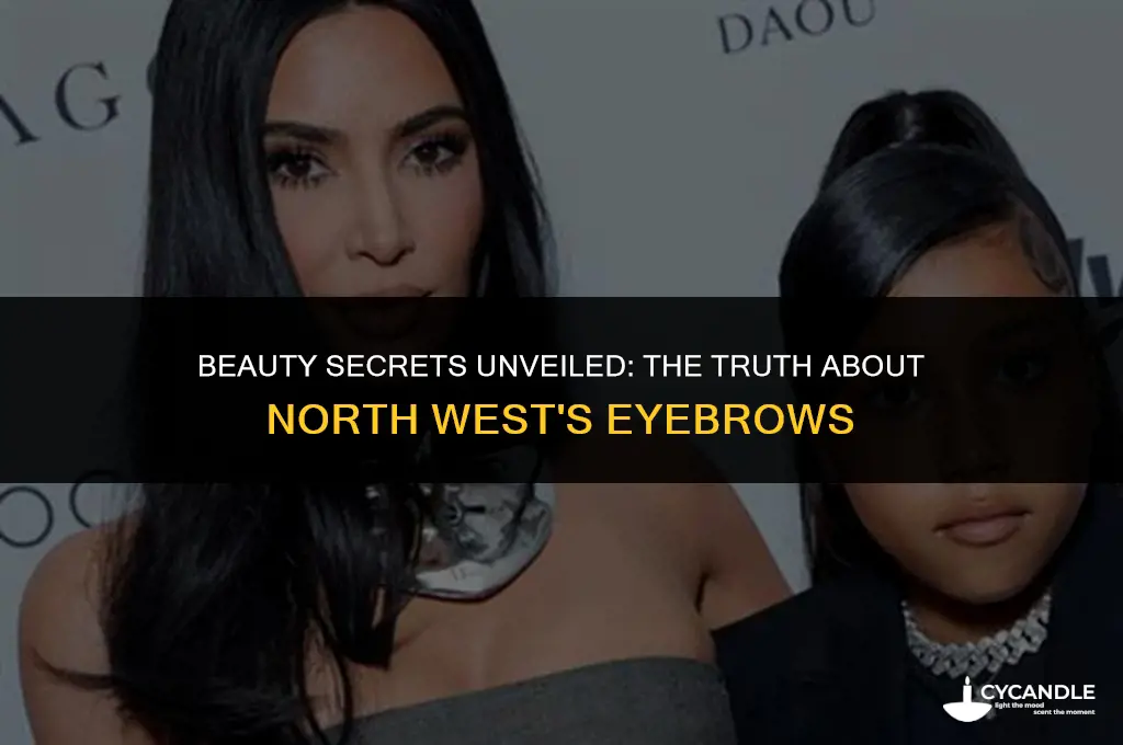 does north west get her eyebrows waxed