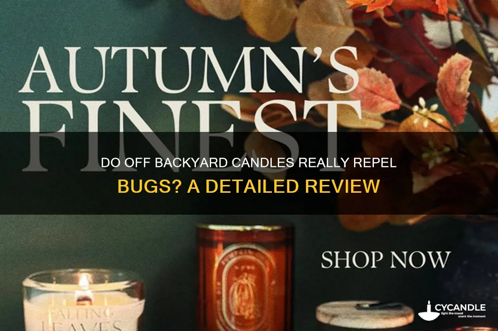 does off backyard candles work