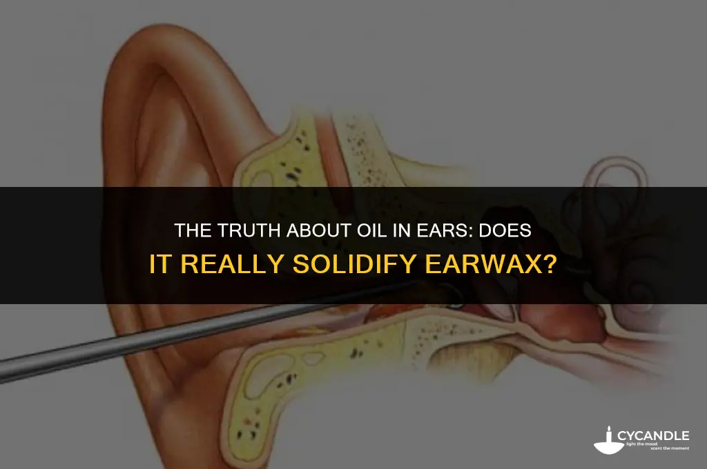 does oil in ear make wax solid