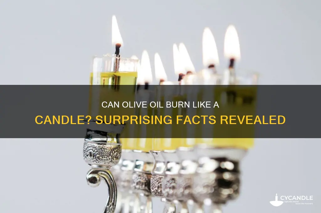 does olive oil burn like a candle