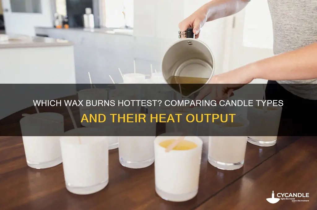 does one type of wax candle burn hotter