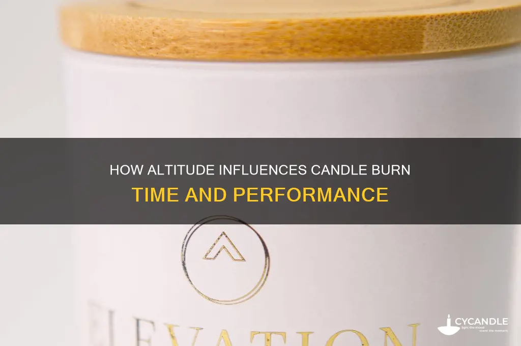 does out does altitude affect candle burning