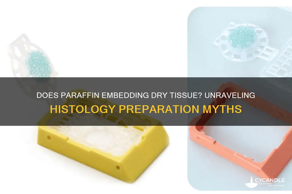 does paraffin embedding dry tissue