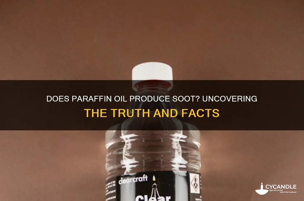 does paraffin oil produce soot