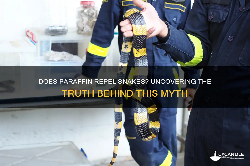 does paraffin repel snakes