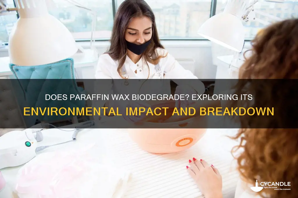 does paraffin wax biodegrade