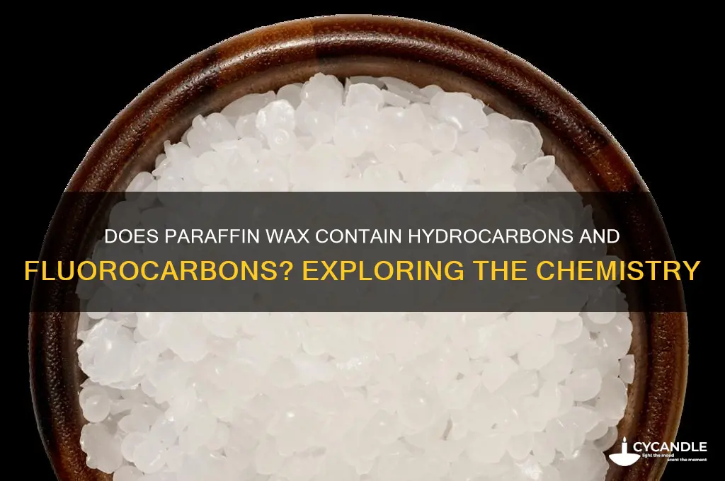 does paraffin wax have hydrocarbons and fluorocarbons