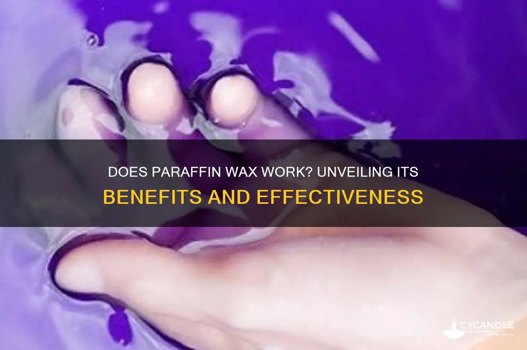 does paraffin wax work