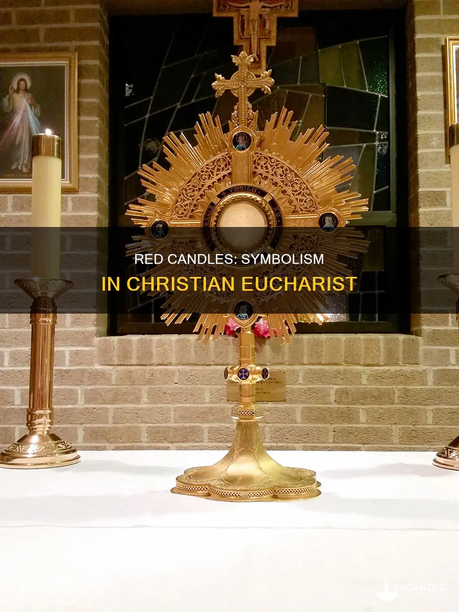 does red candle signify eucharist