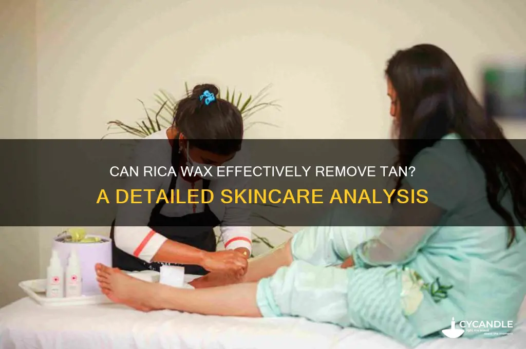 does rica wax remove tan