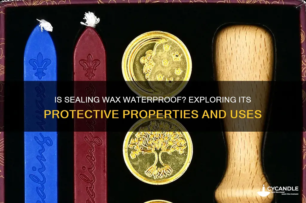 does sealing wax make it waterproof