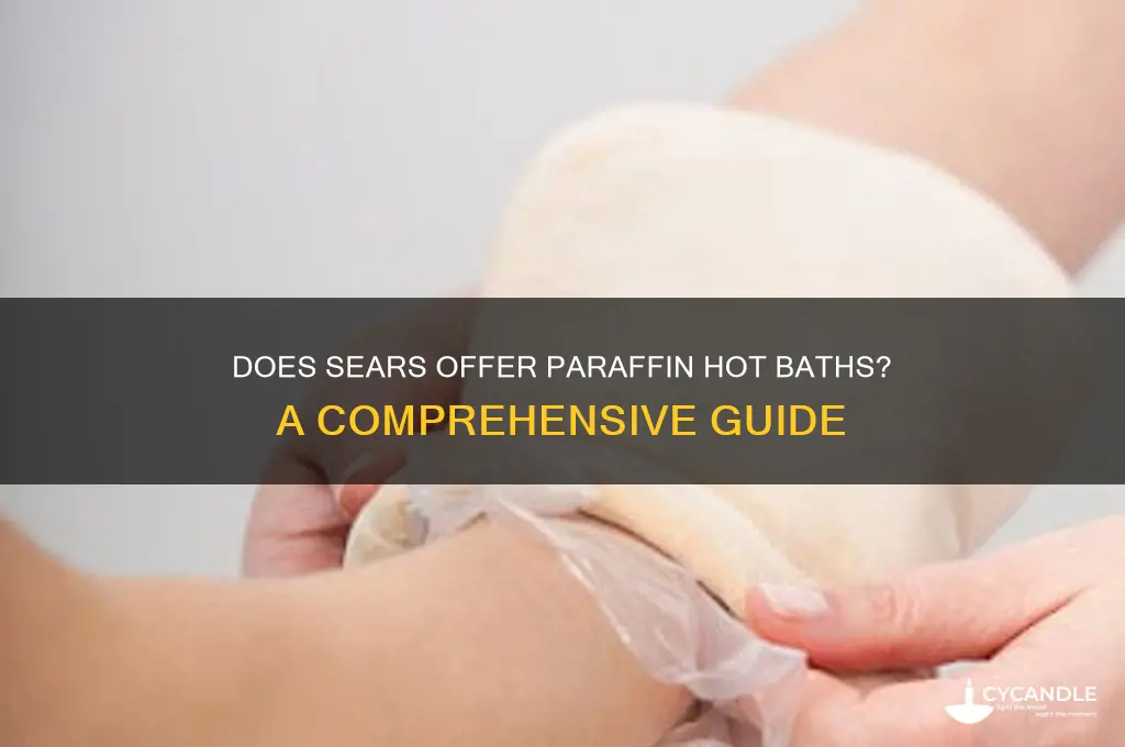 does sears sell paraffin hot baths
