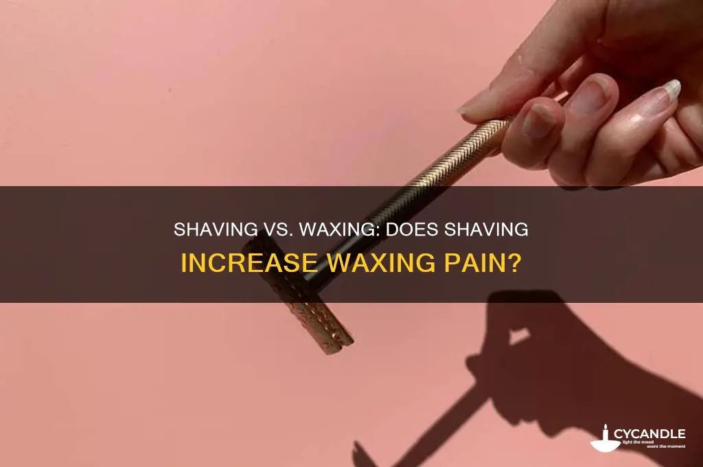 does shaving make waxing more painful