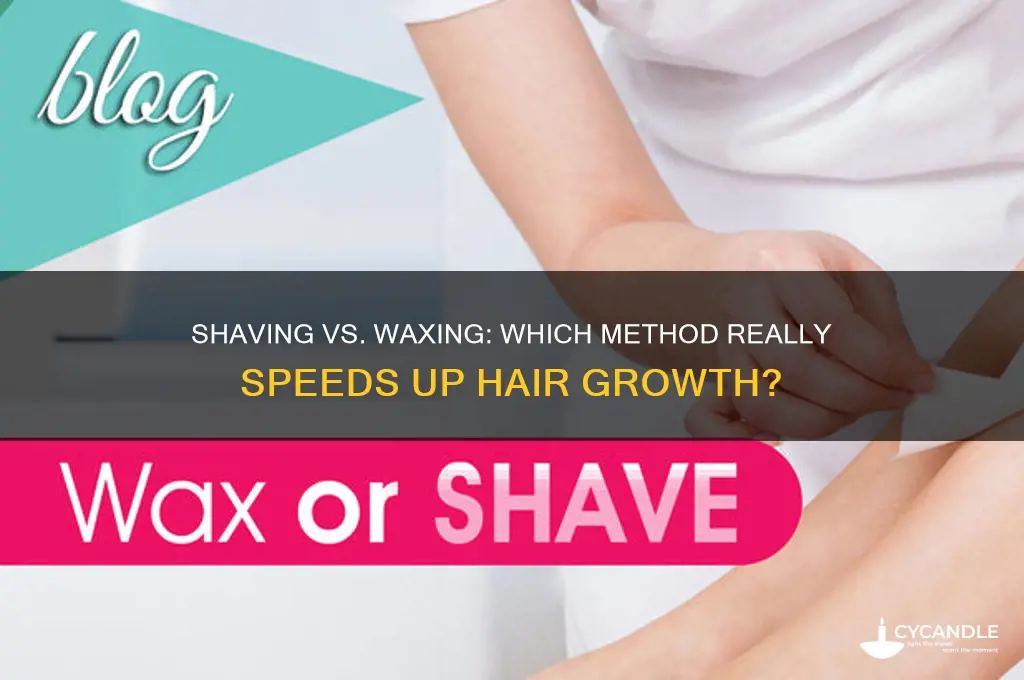 does shaving make your hair grow faster than waxing