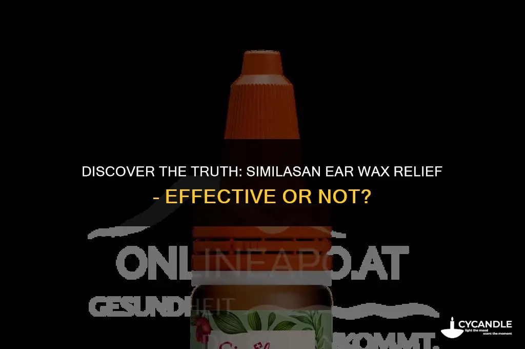 does similasan ear wax relief work