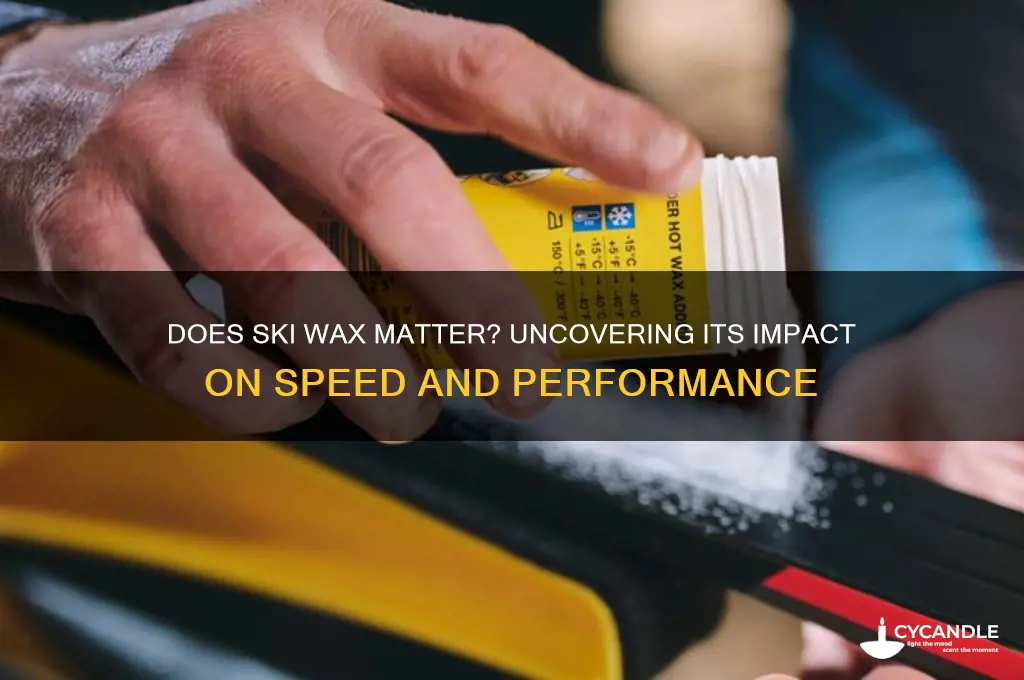 does ski wax make a difference