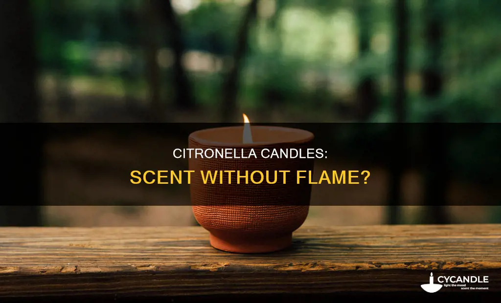 does smell the citronella candle if not lit