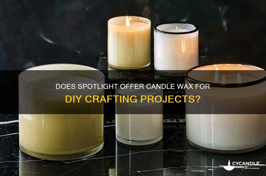does spotlight sell candle wax