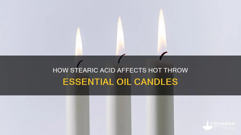 does stearic acid affect hot throw essential oil candles