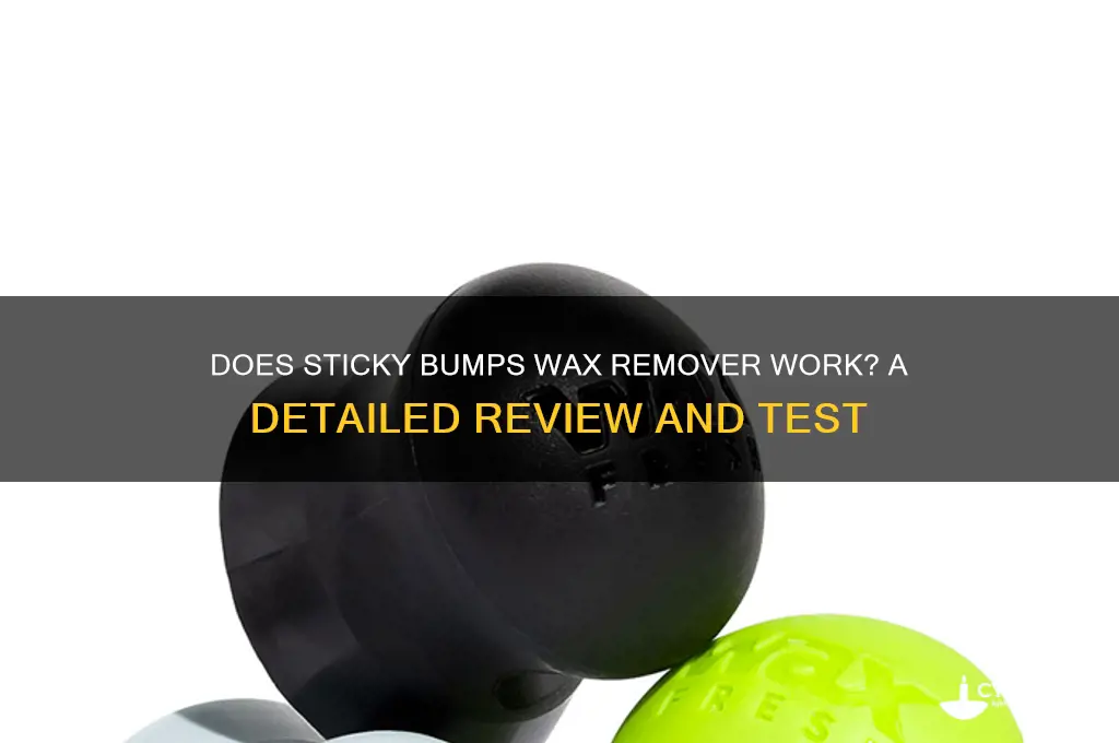 does sticky bumps wax remover work