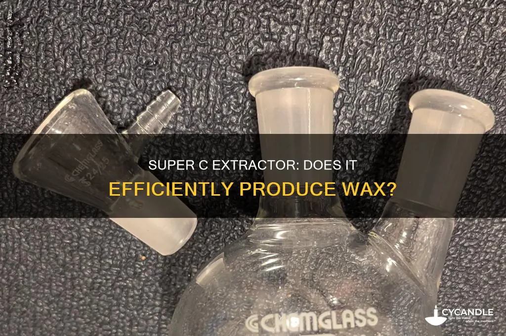 does super c extractor make wax