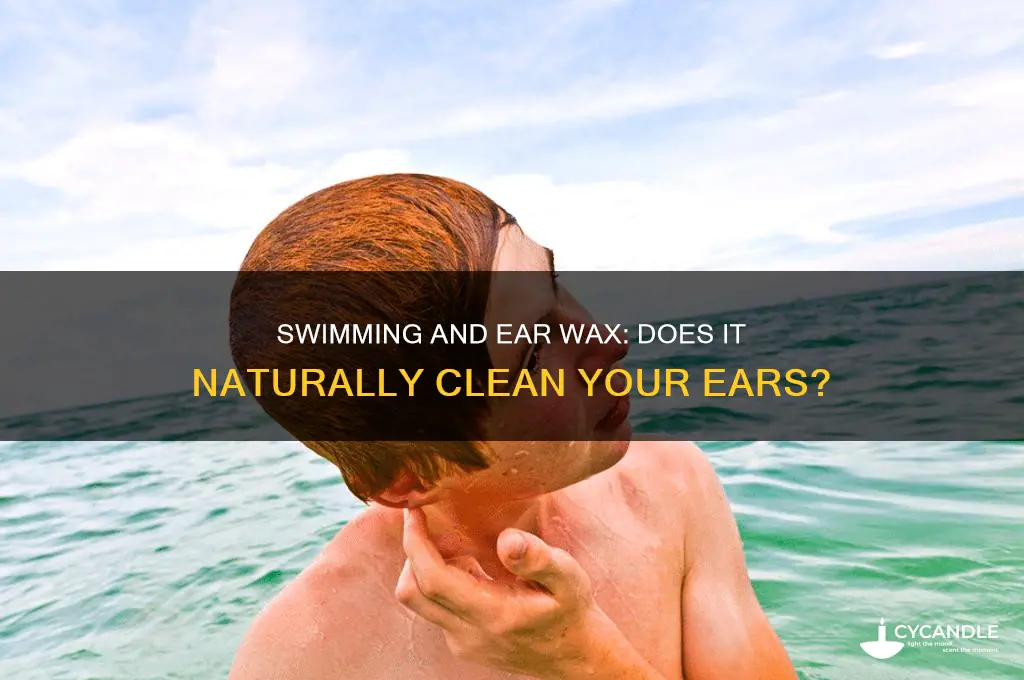 does swimming help remove ear wax