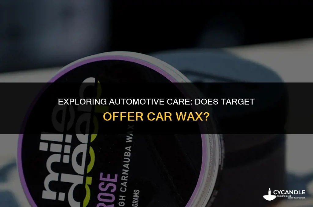 does targer sell car wax