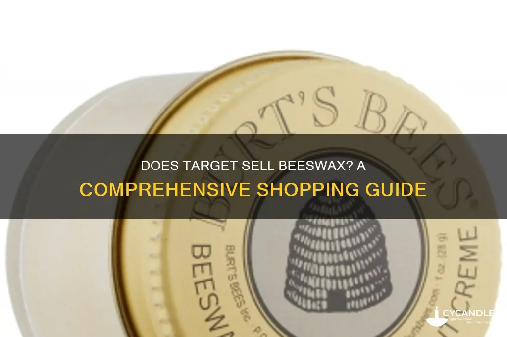 does target sell beeswax
