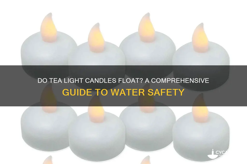 does tea light candles float