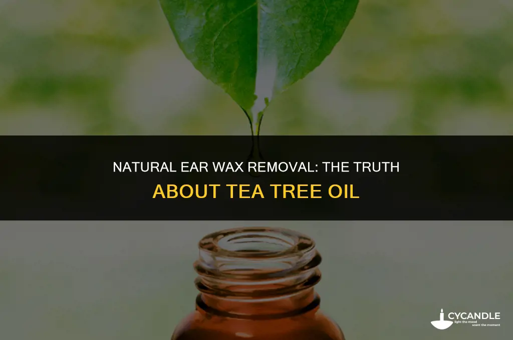 does tea tree oil get rid of ear wax