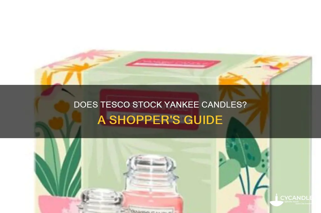 does tesco sell yankee candles