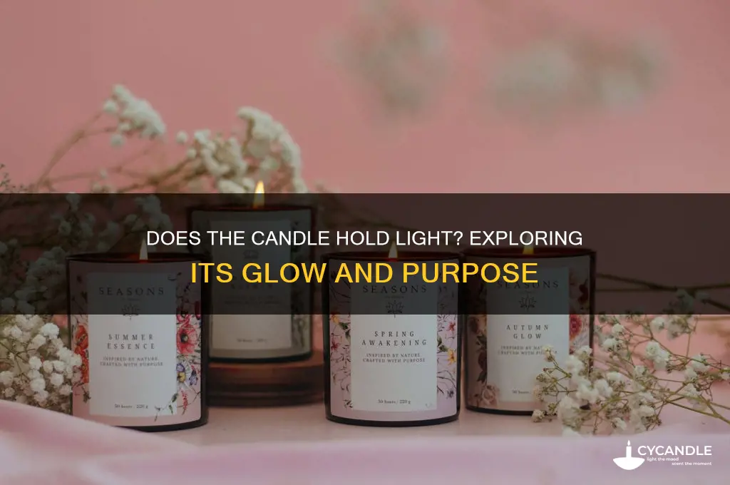 does the candle hold light