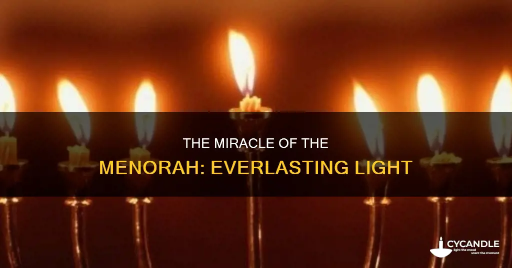 does the candles of the menorah stay lit