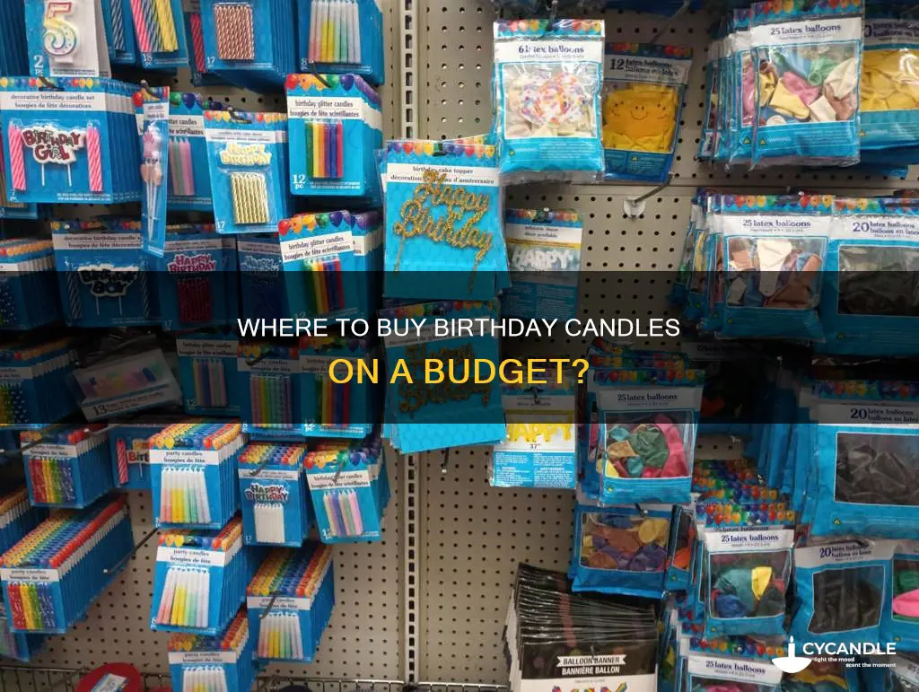 does the dollar store sell birthday candles