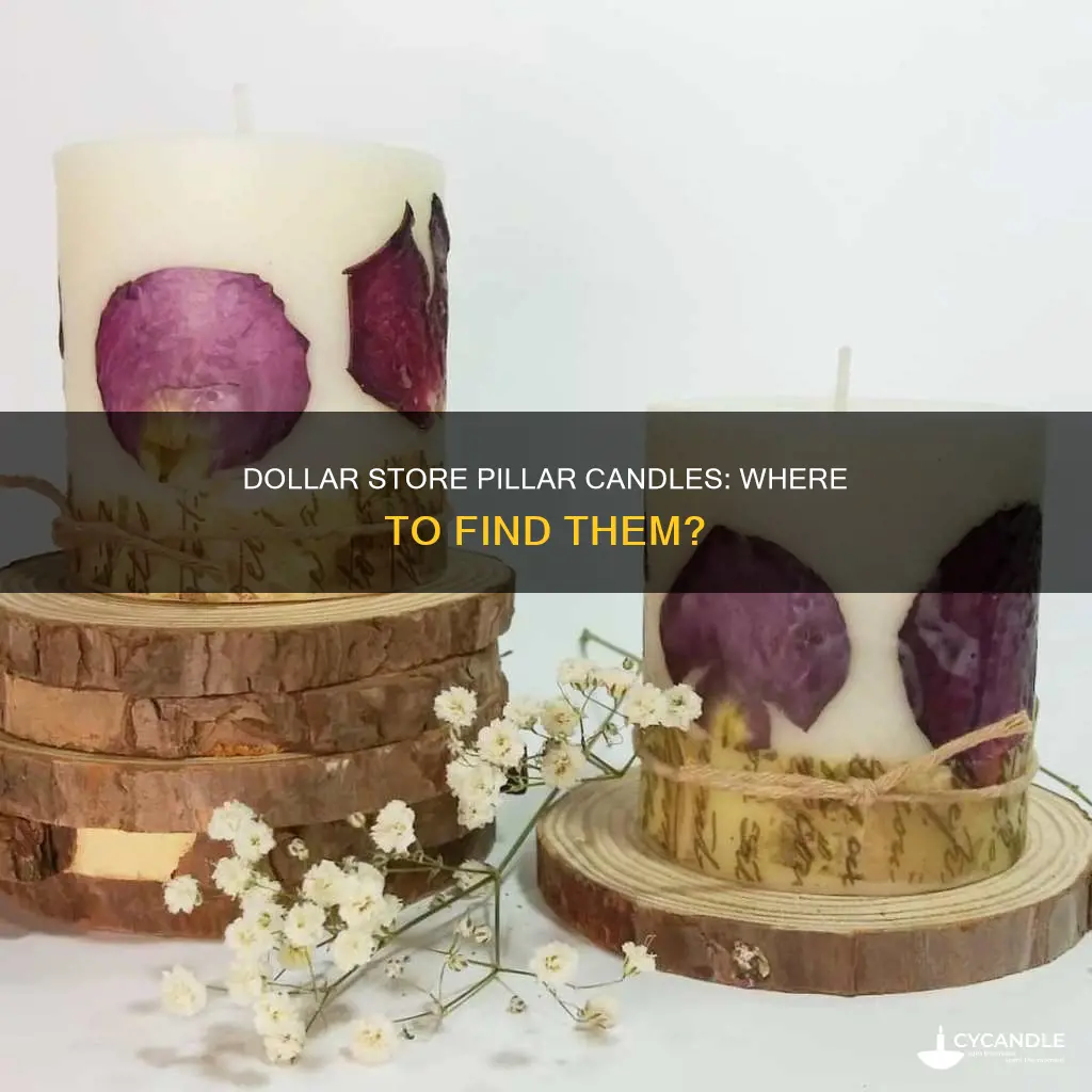 does the dollar store sell pillar candles