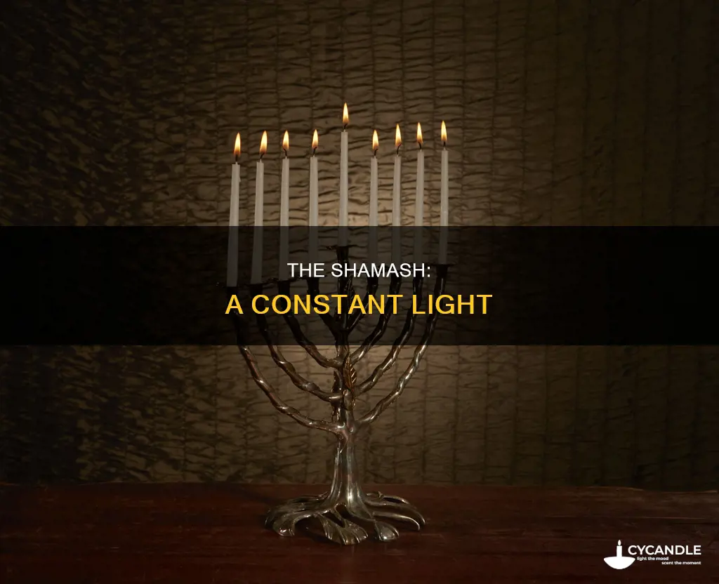 does the shamash candle stay lit