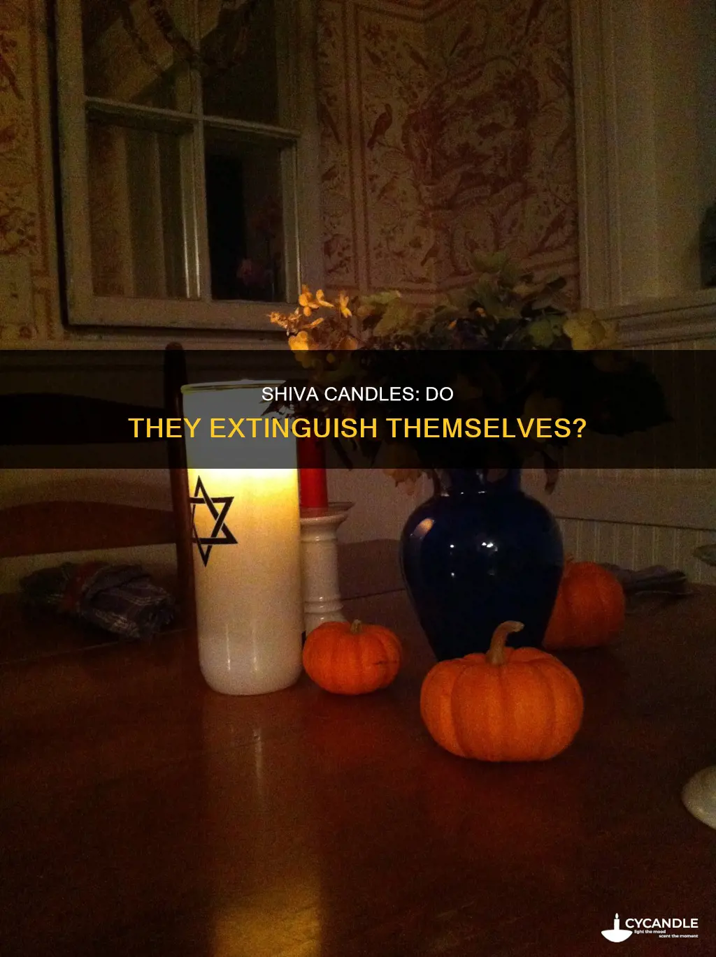 does the shiva candle go out by itself