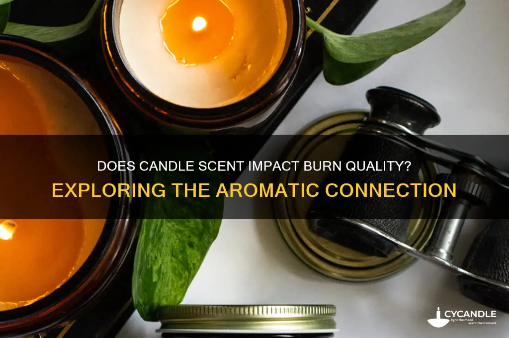does the smell of a candle affect its burn