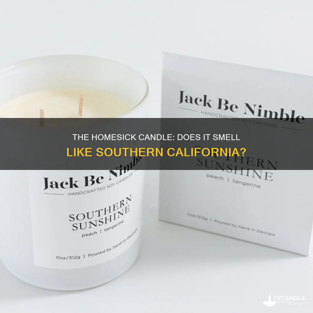 does the southern california homesick candle smell good