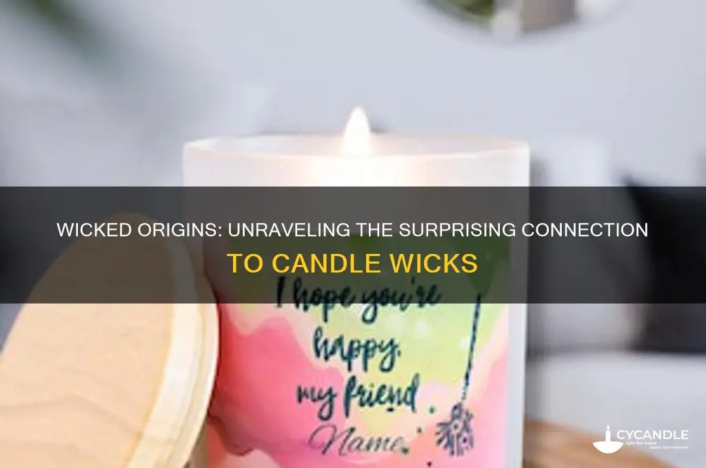 does the term wicked have to do with candle wicks