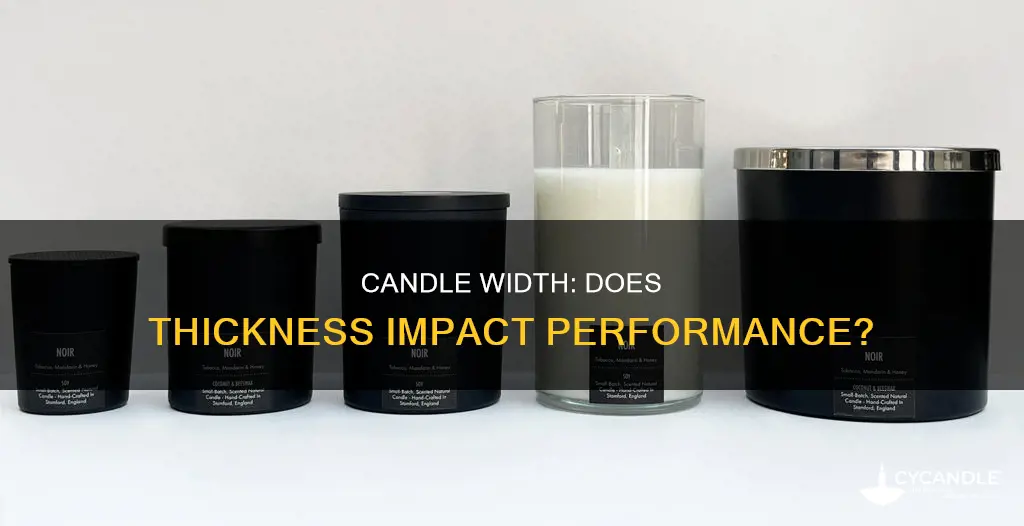 does the thickness of the width matter in candles