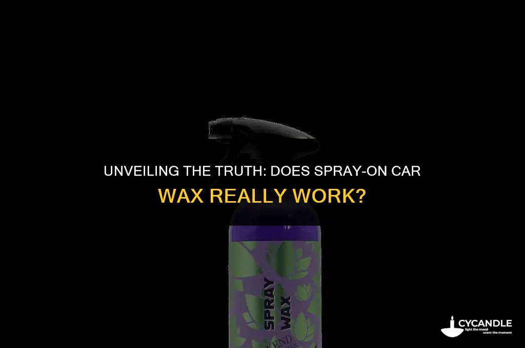 does the wax in spray on car wash wax