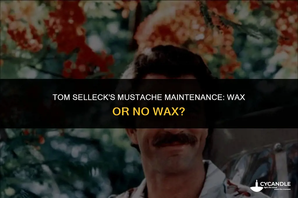 does tom selleck use mustache wax