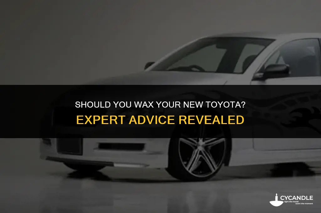 does toyota recommend waxing new cars